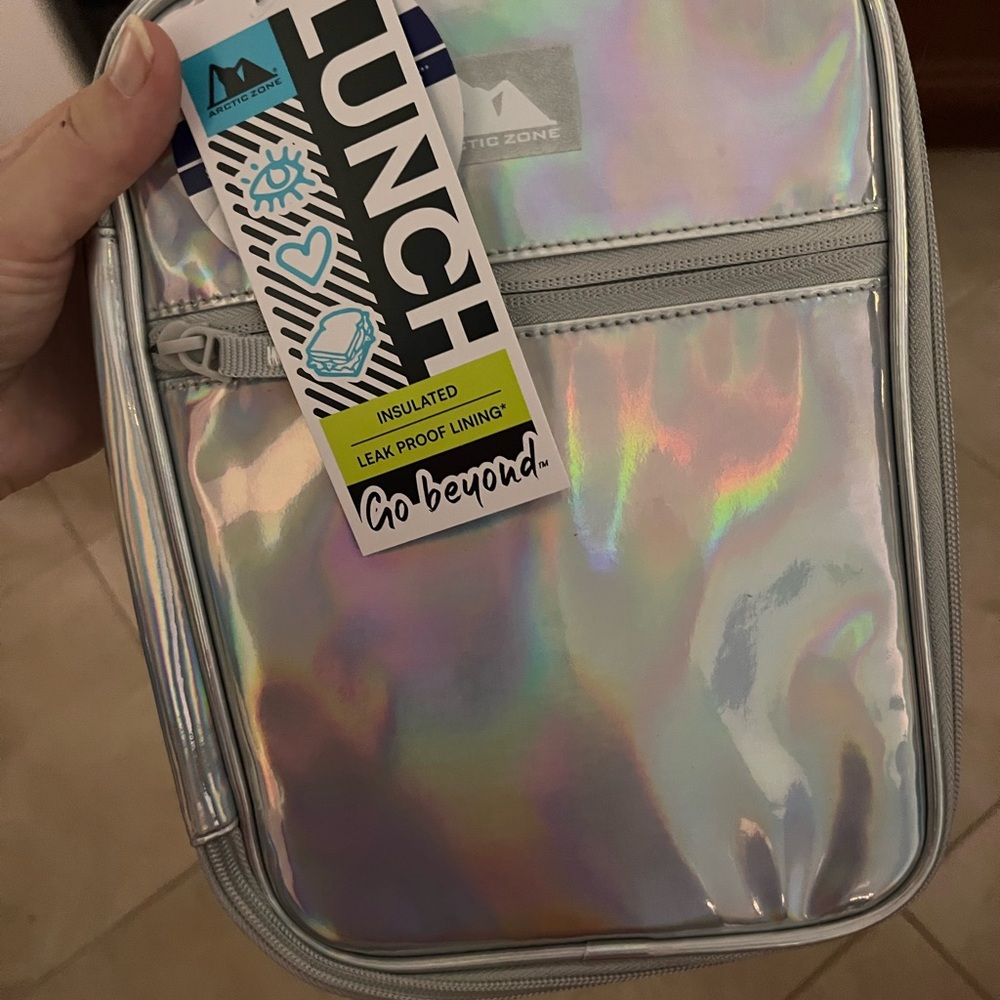 Loungefly Iridescent Silver Lunch Bag